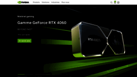 What Nvidia.fr website looked like in 2023 (This year)