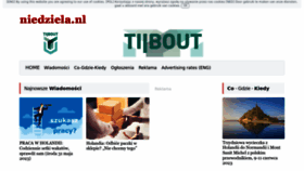 What Niedziela.nl website looked like in 2023 (3 years ago)