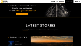 What Nationalgeographic.com website looked like in 2023 (This year)
