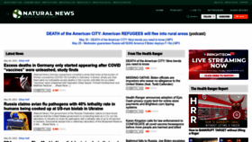 What Naturalnews.com website looked like in 2023 (1 year ago)