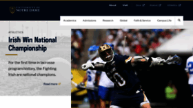 What Nd.edu website looked like in 2023 (This year)