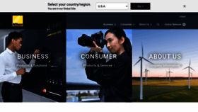 What Nikon.com website looked like in 2023 (This year)