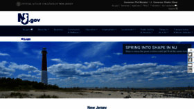 What Nj.gov website looked like in 2023 (This year)