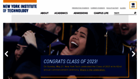 What Nyit.edu website looked like in 2023 (This year)