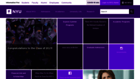What Nyu.edu website looked like in 2023 (This year)