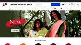 What Nalli.com website looked like in 2023 (This year)