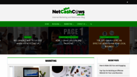 What Netcashcows.co.uk website looked like in 2023 (This year)