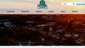What Newarkde.gov website looked like in 2023 (This year)
