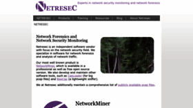 What Netresec.com website looked like in 2023 (This year)