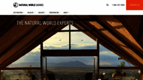 What Naturalworldsafaris.com website looked like in 2023 (This year)