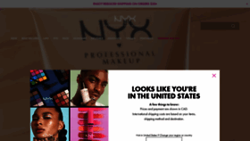 What Nyxcosmetics.ca website looked like in 2023 (This year)