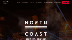 What Northcoastfestival.com website looked like in 2023 (1 year ago)