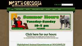 What Northgeorgiazoo.com website looked like in 2023 (This year)