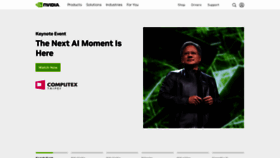What Nvidia.eu website looked like in 2023 (This year)
