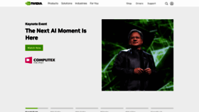 What Nvidia.eu website looked like in 2023 (2 years ago)