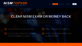 What Nismtop500.in website looked like in 2023 (This year)