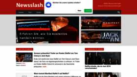 What Newsslash.com website looked like in 2023 (This year)