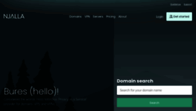 What Njal.la website looked like in 2023 (2 years ago)