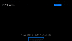 What Nyfa.edu website looked like in 2023 (This year)