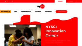 What Nysci.org website looked like in 2023 (This year)