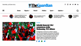 What Ngrguardiannews.com website looked like in 2023 (This year)