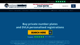 What Nationalnumbers.co.uk website looked like in 2023 (2 years ago)