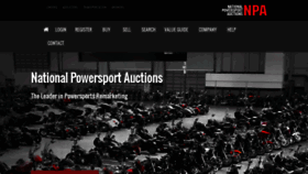 What Npauctions.com website looked like in 2023 (This year)