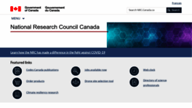 What Nrc.ca website looked like in 2023 (This year)