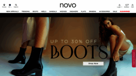 What Novoshoes.com.au website looked like in 2023 (This year)