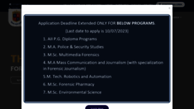 What Nfsu.ac.in website looked like in 2023 (2 years ago)