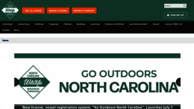 What Ncwildlife.org website looked like in 2023 (This year)
