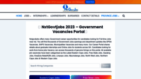 What Nxtgovtjobs.com website looked like in 2023 (This year)