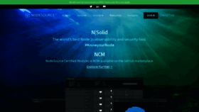 What Nodesource.com website looked like in 2023 (This year)