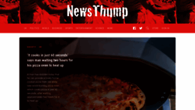 What Newsthump.com website looked like in 2023 (This year)