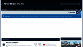 What Nyctransitforums.com website looked like in 2023 (This year)