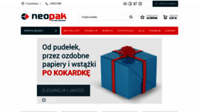What Neopak.pl website looked like in 2023 (This year)