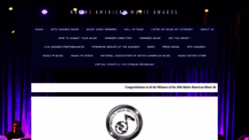 What Nativeamericanmusicawards.com website looked like in 2023 (This year)