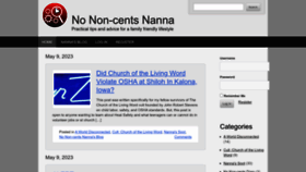 What Nonon-centsnanna.com website looked like in 2023 (This year)