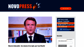 What Novopress.info website looked like in 2023 (2 years ago)