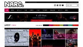 What Narcmagazine.com website looked like in 2023 (This year)