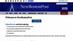 What Newbostonpost.com website looked like in 2023 (This year)
