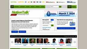 What Nationtalk.ca website looked like in 2023 (This year)
