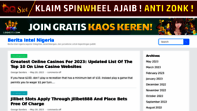 What Nigeriaintel.com website looked like in 2023 (This year)