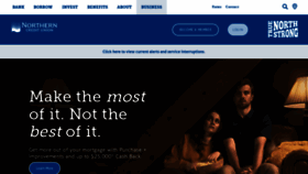 What Northerncu.com website looked like in 2023 (This year)