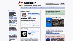 What Nordita.org website looked like in 2023 (This year)