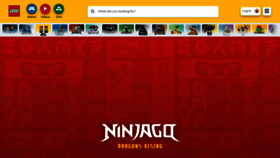 What Ninjago.com website looked like in 2023 (This year)
