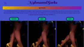 What Nylonsandsocks.com website looked like in 2023 (This year)