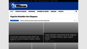 What Negociosrentableshispanos.com website looked like in 2023 (This year)