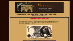 What Numismondo.net website looked like in 2023 (This year)