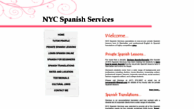 What Nycspanish.com website looked like in 2023 (This year)